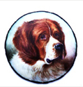 Click to see full size: St. Bernard Enamel Miniature by William Page Simpson